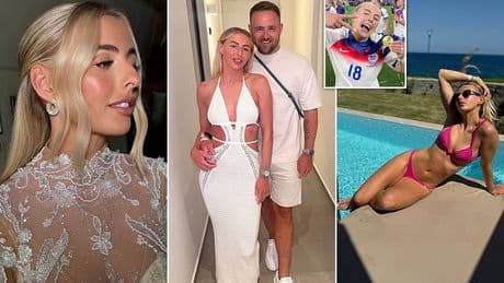 Chloe Kelly's star shines off-pitch too! Lioness heroine is a red carpet regular and wed her husband in a lavish ceremony last year (and she can't resist a trip to Ibiza!)