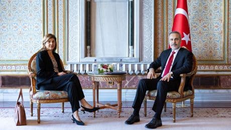 Bakan Fidan, BM Genel Sekreteri'nin Kıbrıs Şahsi Temsilcisi Cuellar'ı kabul etti
