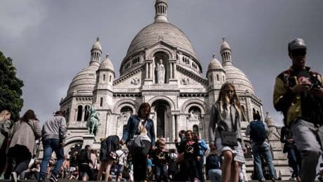 Paris und die Tour de France: Massenauflauf am Montmartre