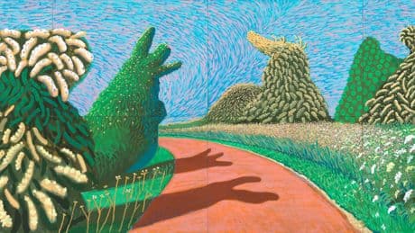 David Hockney celebra una fiesta en la piscina de la Fundación Louis Vuitton de París