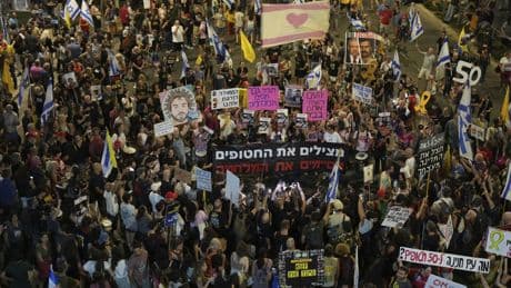 Trump calls for end to war in Gaza and release of hostages