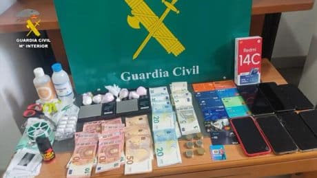 La Guardia Civil desmantela un narcopiso en Yuncos (Toledo) y detiene a cuatro personas