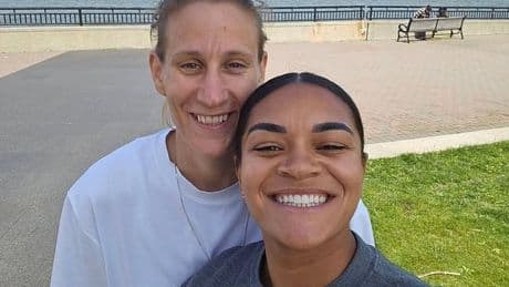 Lioness Jess Carter's alarming fear after first kiss with Germany's Ann-Katrin Berger