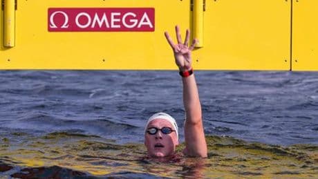 Freiwasser-Schwimm-WM in Singapur: Florian Wellbrock gewinnt viertes Gold
