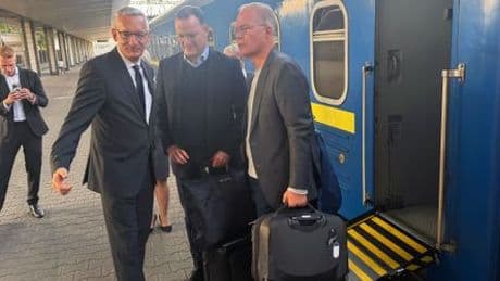 Ukraine: Jens Spahn und Matthias Miersch überraschend auf Solidaritätsbesuch
