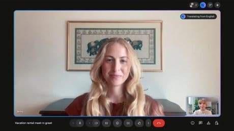 Google Meet traducirá en tiempo real diálogos en inglés y español con "la voz" del usuario