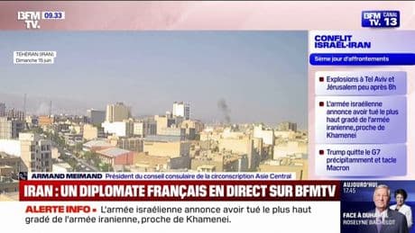 Israël-Iran: pour ce diplomate français à Téhéran, "il n'y a pas de soulèvement" de la population iranienne contre le régime des mollahs