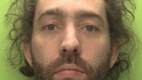 Chilling moment murderer collects pizza in blood-soaked trainers after stamping on friend’s head in ‘merciless’ attack