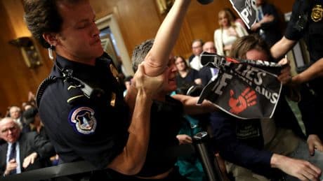 Ben & Jerry’s Ben arrested at Senate hearing protesting the killing of Gaza children with US bombs