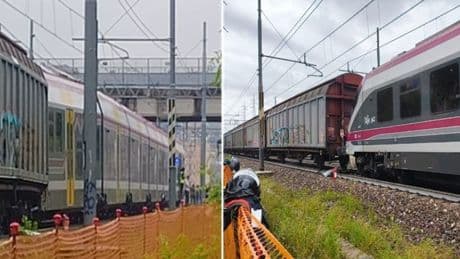 Ferrovie, scontro tra un treno merci e un regionale a Trento. Tre feriti, cancellato un Frecciarossa