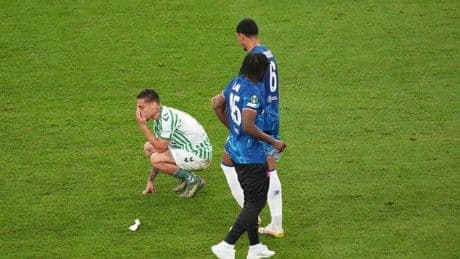 Man Utd flop Antony inconsolable after Real Betis beaten by Chelsea in Conference League final
