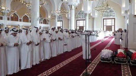 İsrail'in Katar saldırısında öldürülenler için Doha'da cenaze töreni düzenlendi