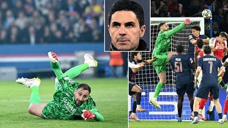'Their best player has been the goalkeeper': Mikel Arteta insists Arsenal were 'a lot closer' than the result suggested against PSG and Gianluigi Donnarumma was the difference maker
