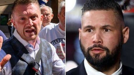 Tony Bellew involved in furious row with Tommy Robinson - 'Mouthy p****'