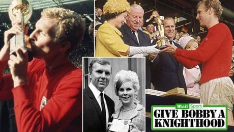 Make Bobby a Knight! English football joins the campaign to honour icon Moore