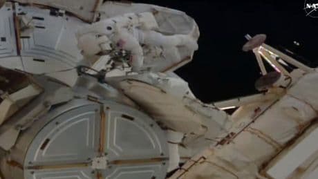 NASA astronauts step outside space station to perform the 5th all-female spacewalk