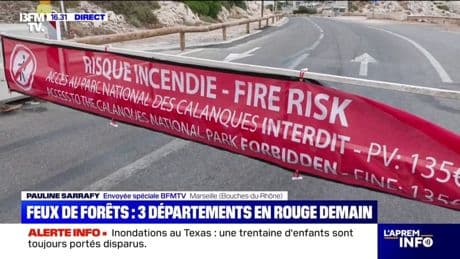 "C'est plus prudent": le parc des Calanques à Marseille fermé dû aux risques élevés de feux de forêt
