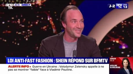 Shein revendique des produits peu chers "grâce à nson modèle économique de production à la demande" selon Quentin Ruffat, porte-parole de Shein en France