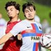 Football. Un club de D4 Suisse nommé Juventus arbore son logo par-dessus... un maillot de Barcelone