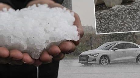Mayıs ayında misket büyüklüğünde dolu! Ankara'da bir anda bastırdı: Meteoroloji'den hava durumu raporu