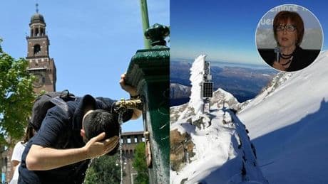Caldo record, zero termico a 5.500 metri (oltre la vetta del Bianco). La meteorologa: «L'anomalia è la durata dell'ondata»