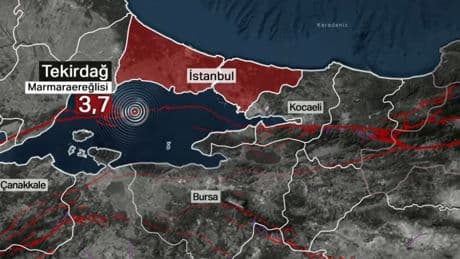 SON DAKİKA: Marmara Denizi'nde 3,7 büyüklüğünde deprem