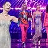 Michelle Hunziker looks incredible in a glitzy silver gown as she co-hosts 2025 Eurovision final alongside Sandra Studer and Hazel Brugger