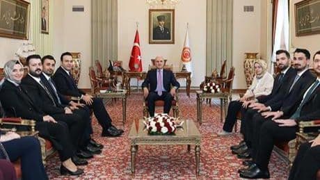 TBMM Başkanı Kurtulmuş, AK Parti Gençlik Kolları Başkanı'nı kabul etti