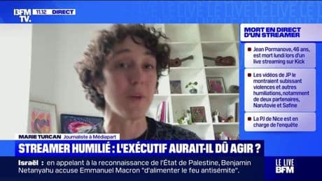 Mort du streameur Jeanpormanove: "Il y a des questions qui se posent sur l’absence de responsabilités et comment on tolère ce genre de contenus”, pour Marie Turcan, journaliste à Médiapart