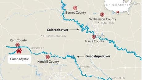 Texas floods mapped: Here are the affected areas as death toll rises