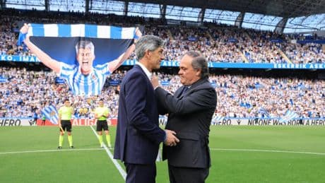 Imanol apela a la filosofía del Athletic en su agur a la Real