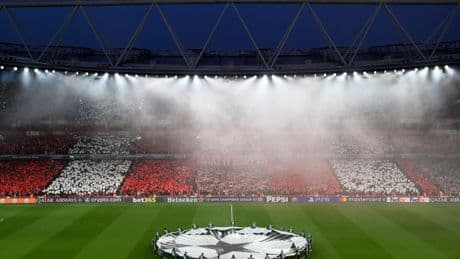 Arsenal block fan-funded tifo for Champions League tie vs Paris Saint-Germain
