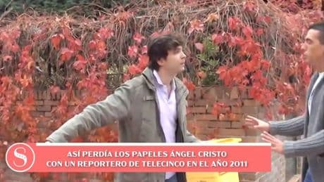&#039;Socialité&#039; emite imágenes de Ángel Cristo Jr, fuera de sí, contra la prensa: &quot;Estás en mi casa, puedo tocarte&quot;
