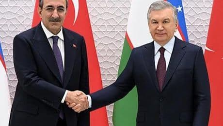 Cumhurbaşkanı Yardımcısı Cevdet Yılmaz, Özbekistan Cumhurbaşkanı Mirziyoyev tarafından kabul edildi