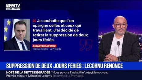 Pas de suppression de deux jours fériés: "C'est une satisfaction, tous ceux qui ont participé à la mobilisation du 10 septembre peuvent se féliciter", indique Benjamin Amar, (CGT 94)