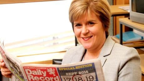 Nicola Sturgeon admits 'soft spot' for the Daily Record and reveals paper helped her learn to read