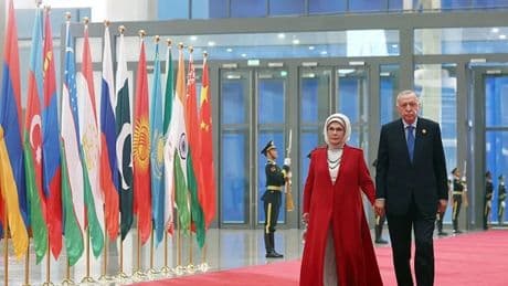 Emine Erdoğan, Çin'de lider eşleriyle yemekte bir araya geldi