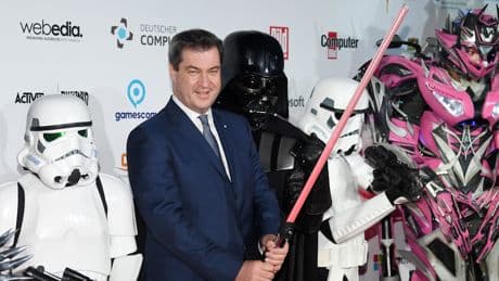 Auf der dunklen Seite der Macht - Star-Wars-Panne bei Söder-Heimspiel im Bierzelt
