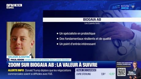 Valeur ajoutée : Ils apprécient BioGaia AB - 23/05