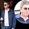 Noel Gallagher looks glum as he's spotted arriving in Manchester for Oasis homecoming gig without Liam - after brothers stayed in separate hotels in Cardiff