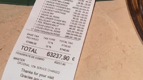 Mallorca: Mehr als 60.000 Euro – Hohe Restaurant-Rechnung macht sprachlos