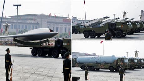 Cina, le nuove armi (misteriose) mostrate alla parata di Pechino: il super-jet Stealth e il missile balistico intercontinentale