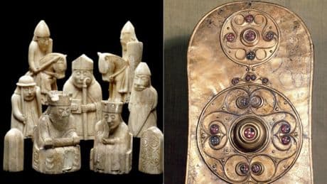 Pièces d’échecs de Lewis, bouclier de Battersea... prêtés à la France contre la tapisserie de Bayeux