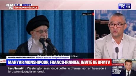 "Sans l'intervention d'Israël, jamais ces criminels de mollahs et les Gardiens de la révolution ne seraient partis": Mahyar Monshipour, boxeur français d'origine iranienne, était l'invité de BFMTV