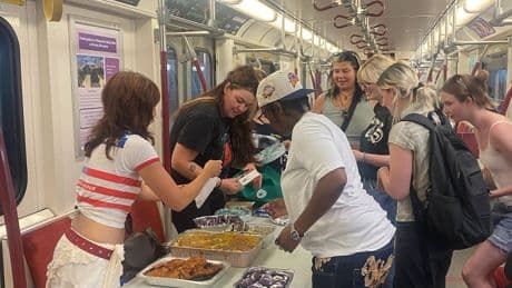 Toronto woman goes viral after hosting free buffet for passengers on the TTC