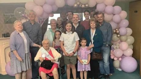 West Lothian woman celebrates her 102nd birthday in style