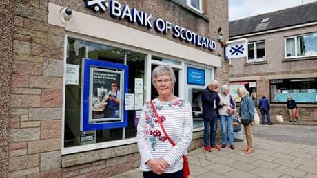 Pensioner launches one-woman crusade to save local bank amid crippling closures