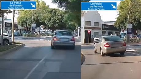 Un conductor entra en una rotonda de València en sentido contrario y miles de personas quedan atónitas: ”¿Pero a este dónde le han dado el carnet?”