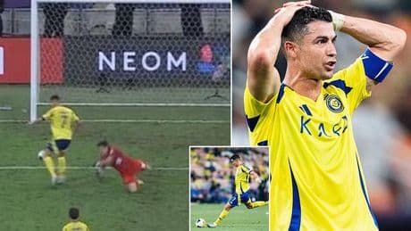 Cristiano Ronaldo misses shocking last-gasp chance as his Saudi trophy drought continues with Al-Nassr knocked OUT of Asian Champions League