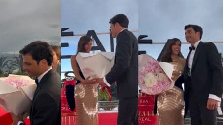 La bonita sorpresa de Carlos Sainz Jr. a Eva Longoria en el festival de Cannes: &quot;Le ha dado un ramo de flores&quot;
